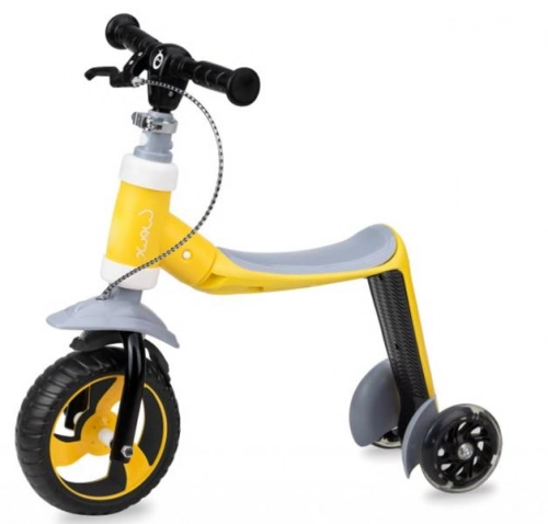 Momi Elios самокат-беговел 2in1 Yellow