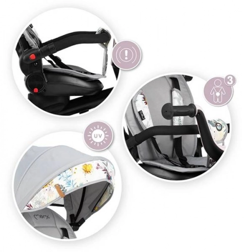 Momi Invidia 360 5in1 Black yellow Bērnu trīsritenis