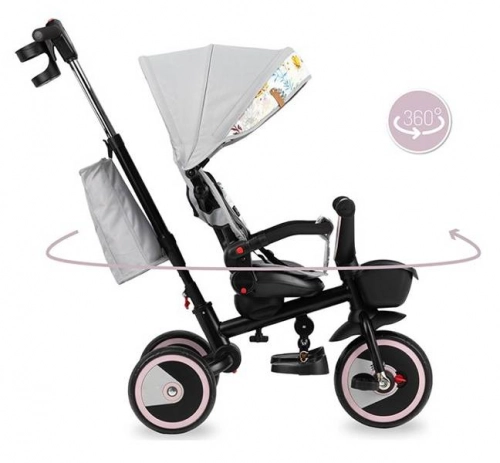 Momi Invidia 360 5in1 Black yellow Bērnu trīsritenis