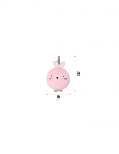 MoMi Lulu Pink Игрушка для сна с розовым шумом Ночник