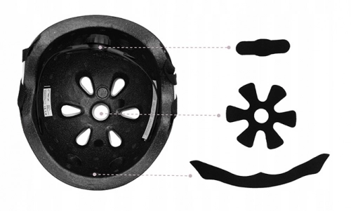 Momi Mimi bērnu ķivere Black (47-58 cm)