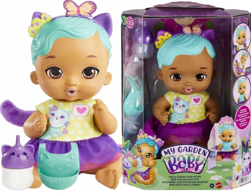 My Garden Baby Feed & Change Kitten Baby Tanned Skin Кукла HHL22
