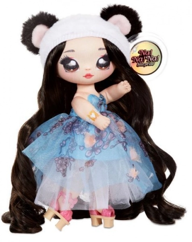 Na! Na! Na! Surprise 2-in-1 Fashion Doll & Plush Pom with Confetti Balloon Juli Joyful