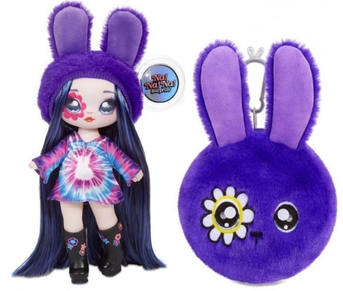Na! Na! Na! Surprise 2-in-1 Fashion Doll & Plush Pom with Confetti Balloon Melanie Mod