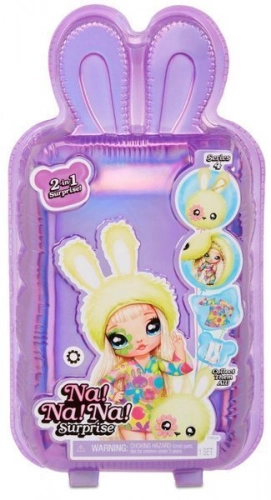 Na! Na! Na! Surprise 2-in-1 Fashion Doll & Plush Pom with Confetti Balloon Paula Purrfect