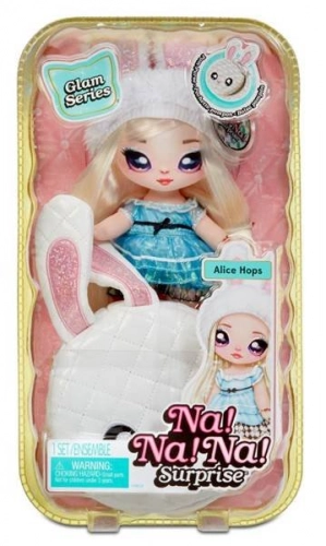 Na! Na! Na! Surprise 2-in-1 Glam Series Alice Hops Fashion Doll & Plush Pom