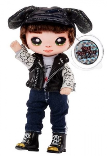 Na! Na! Na! Surprise 2-in-1 Glam Series Maxwell Dane Fashion Doll & Plush Pom