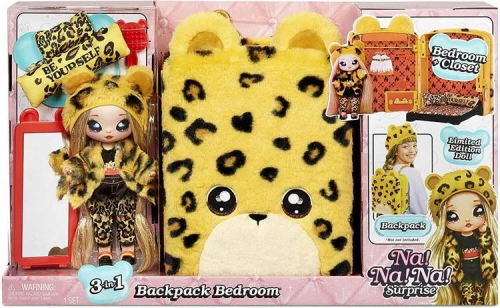 Na! Na! Na! Surprise 3-in-1 Jennel Jaguar lelle + Mugursoma