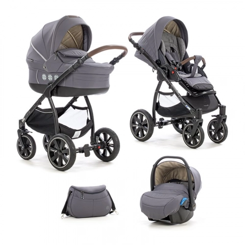 NOORDI Fjordi Sport 3in1 Deep Grey 851 Bērnu universālie rati 3 vienā