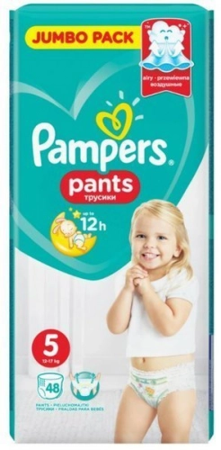 Pampers Pants autiņbiksītes 5. izmērs 48 gab.