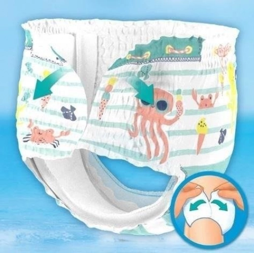 Pampers Pants Splashers autiņbiksītes peldēšanai 4-5. izmērs 11 gab.