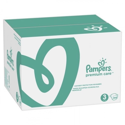 Pampers Premium Care autiņbiksītes 3. izmērs 204 gab.