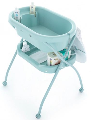 Pārtinamais galds ar vanniņu Petite&Mars Spa 3in1 Blue
