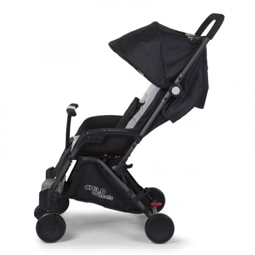 Pastaigu rati CHILDHOME Stroller T-Compact black + RC + MC adapter
