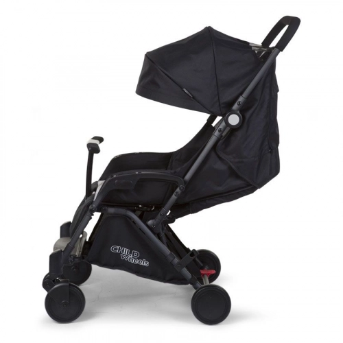 Pastaigu rati CHILDHOME Stroller T-Compact black + RC + MC adapter