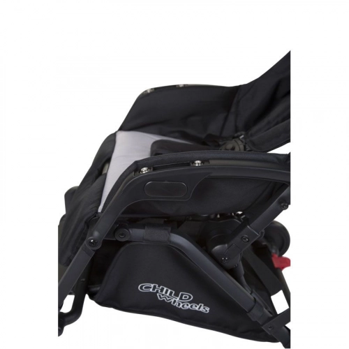 Pastaigu rati CHILDHOME Stroller T-Compact black + RC + MC adapter