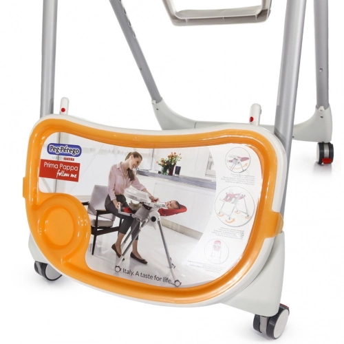 Peg Perego Prima Pappa Follow Me Arancia IH01000000BL38 Стульчик для кормления 2в1