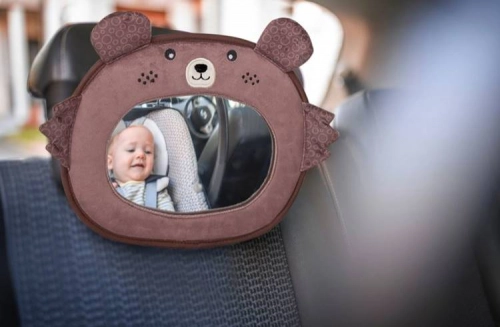 Petite&Mars Back Zoo Bear Atpakaļskata bērnu auto spogulis