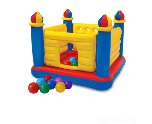 Надувной батут Игровой центр Замок INTEX Jump-O-Lene Castle Bouncer 48259