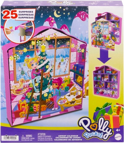 Polly Pocket Advent Calendar Gingerbread House + 25 surprises HKW16 Adventes Kalendārs + Lelle