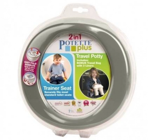 Potette Plus Bērnu podiņš pārnesamais 2in1 Grey