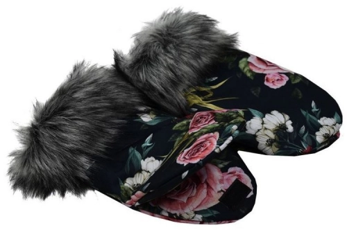 Roku mufta-cimdiņi ratiem Black rose MF-04
