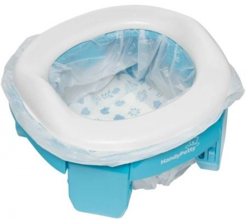 Roxy Kids Handy Potty Blue 2in1 Bērnu podiņš pārnesamais Poda vāka mazinātājs 2 vienā