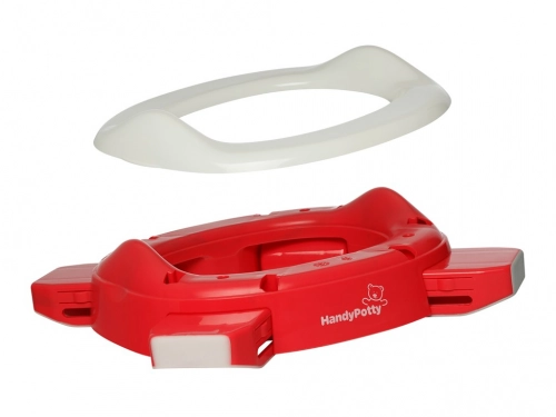 Roxy Kids Handy Potty Red 2in1 Bērnu podiņš pārnesamais Poda vāka mazinātājs 2 vienā