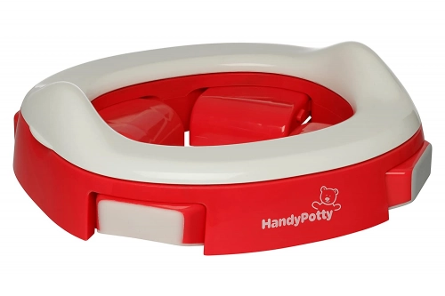 Roxy Kids Handy Potty Red 2in1 Bērnu podiņš pārnesamais Poda vāka mazinātājs 2 vienā