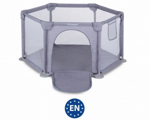 Складной манеж Kidwell Fanko grey 120x120 см