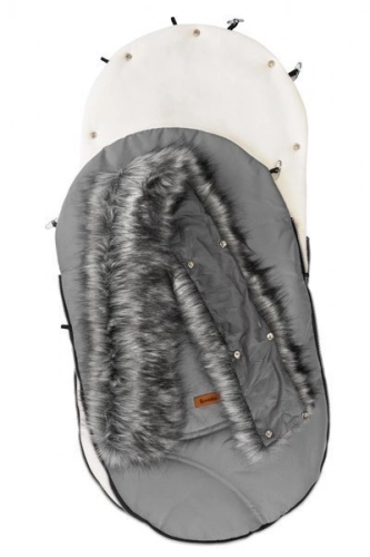 Sensillo Eskimo Polar Grey Bērnu ratu guļammaiss 100x46