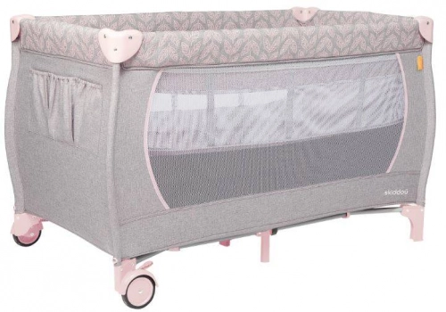 Skiddou Lunar 2in1 Keep pink Кроватка-манеж для путешествий
