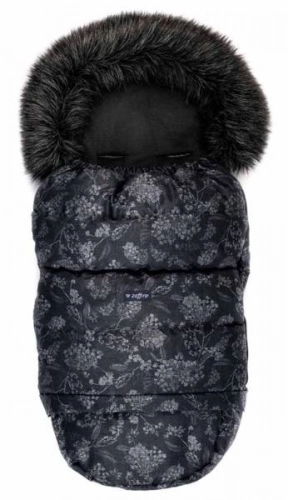 Bērnu ratu guļammaiss Womar GROW UP 2.0 Plush Pastel Flori Grey