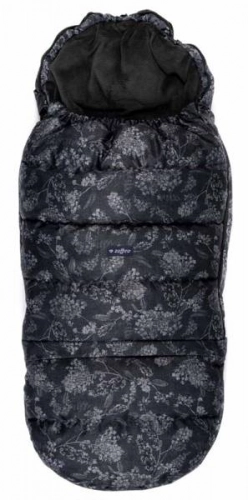 Bērnu ratu guļammaiss Womar GROW UP 2.0 Plush Pastel Flori Grey