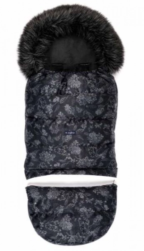 Bērnu ratu guļammaiss Womar GROW UP 2.0 Plush Pastel Flori Grey