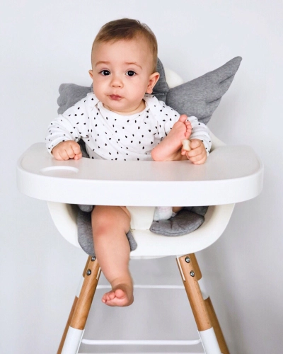 Spilvens Ratiem, Šūpuļkrēslam, Krēslam UNIVERSĀLS Childhome Universal Angel Grey