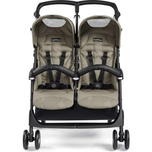 Прогулочная коляска для двойняшек PEG-PEREGO Aria Twin Shopper Geo Beige IP07280000SU36SU56
