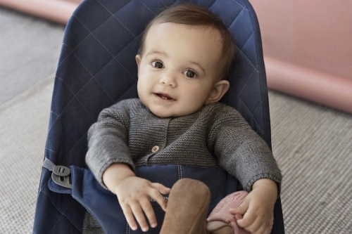 Šūpuļkrēsliņš BabyBjorn Bouncer Bliss Cotton midnight blue 006015