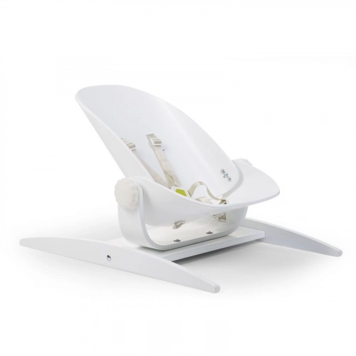 Šūpuļkrēsliņš CHILDHOME Wood Rock white