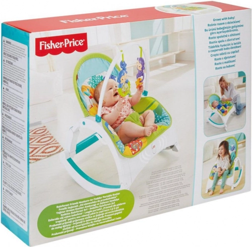 Šūpuļkrēsliņš Fisher Price Rainforest Friends Newborn To Toddler Portable Rocker CMR10