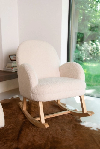 Šūpuļkrēsls māmiņai Childhome Rocking Teddy Off white