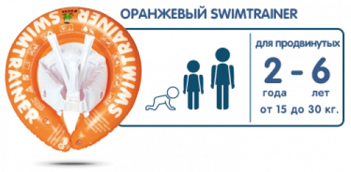 SWIMTRAINER Сlassic Красный Круг для обучения плаванию 3 мес. - 4 года