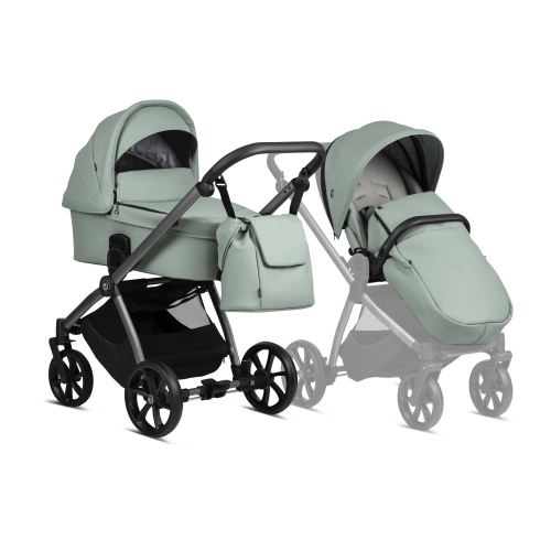 Tutis MIO leather Sage 039 Детская коляска 2 в 1