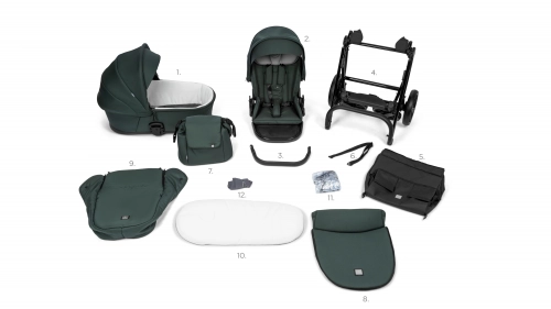 Tutis MIO Plus Thermo Pacific green 240 Bērnu rati 2in1