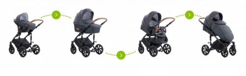 TUTIS Viva Life Galaxy Edition Moon 173 Bērnu rati 3in1