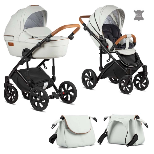 TUTIS Viva Life Leather Edition Cloud 085 Bērnu rati 2in1
