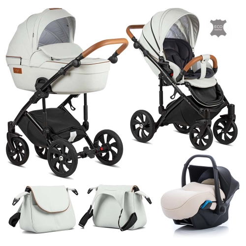 TUTIS Viva Life Leather Edition Cloud 085 Bērnu rati 3in1