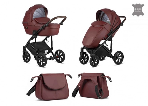 TUTIS Viva Life Leather Edition Garnet 089 Bērnu rati 2in1
