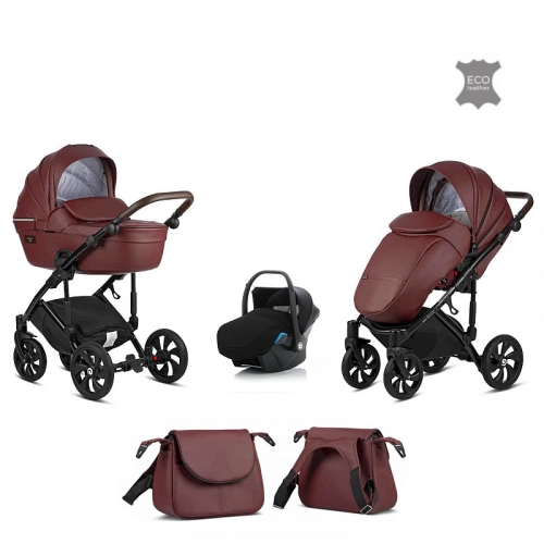 TUTIS Viva Life Leather Edition Garnet 089 Bērnu rati 3in1