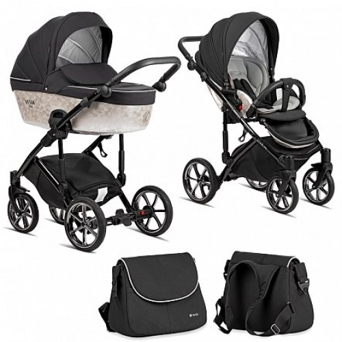 TUTIS Viva Life Limited Edition 041 Silver Bērnu rati 2in1
